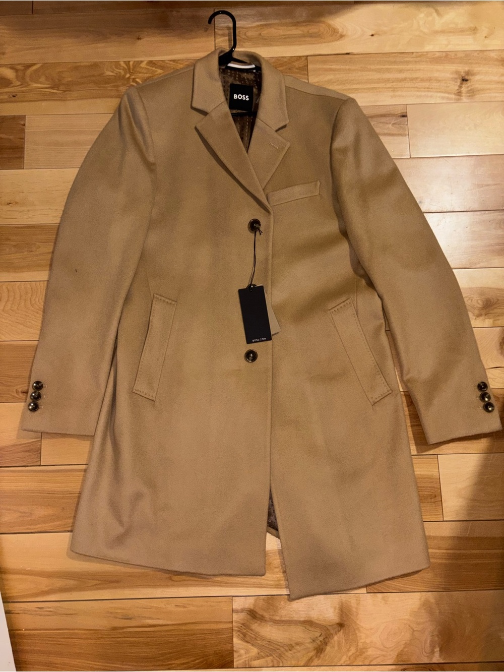 Boss Men’s Cashmere-Wool Coat